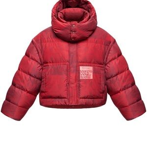 Women's Red Puffer Jacket